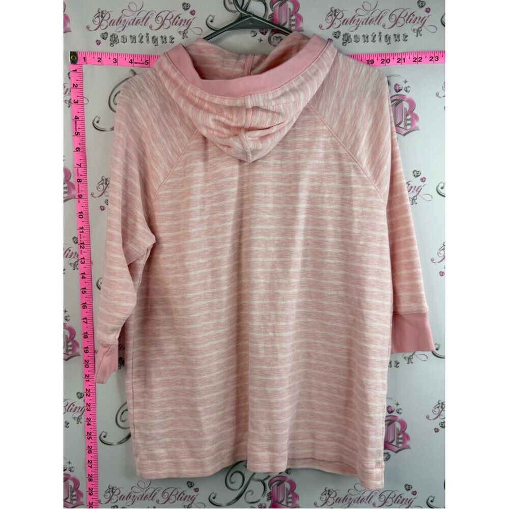 Lauren Ralph Lauren sweater hoodie Light Pink Half-Zip Hooded Pullover - Picture 14 of 14